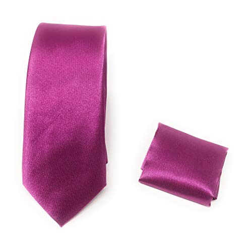 OZYOL Cravatta di design sottile in raso con