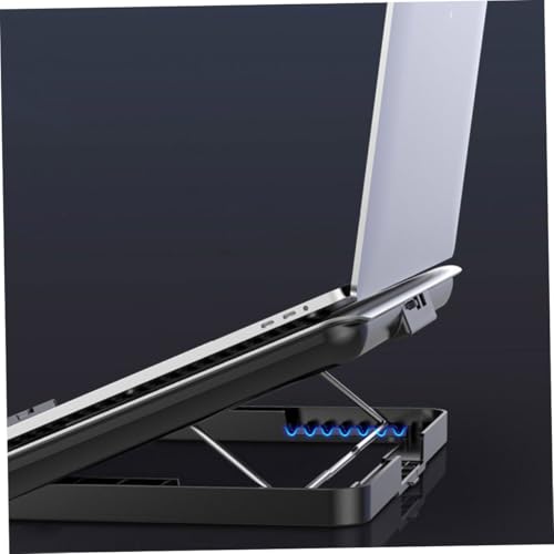 Base portátil de aluminio con ventilador ajustable y puertos USB miniatura 7