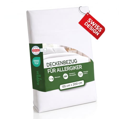 Welldora Milbenbezug Bettdecke 135x200, Premium Encasing...