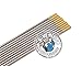 TIG Welding Tungsten Electrodes, 1.5% Lanthanated, GOLD, EWLa-1.5, 5/32 in x 7 in 10 pc pack