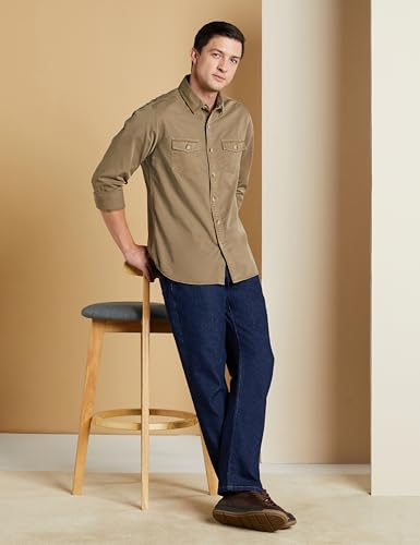 Image of Symbol Premium Men's Cotton Stretch Jeans (Regular Fit)