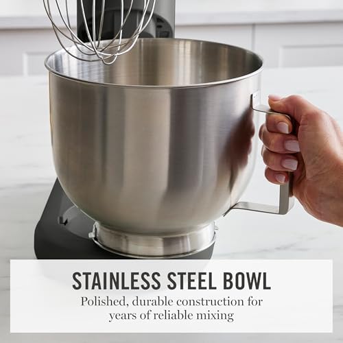 Martha Stewart 5.3QT Tilt Head Stand Mixer, 12 Speeds, Stainless Steel Bowl - 5