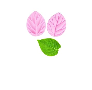 Silicone Fondant 2 Leaves Mould Mold Cake Decoration Tool bakeware