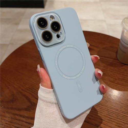 Coque iPhone 13 Pro bleu Sierra en PC mat rigide de luxe