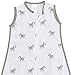Amazing Baby Cotton Muslin Sleeping Sack, For Baby Boy or Girl, Wearable Blanket with 2-way Zipper, Zebras, Black, Medium (6-12 Month)