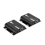 SIIG HDMI Extender Over IP Using Single Cat5e/Cat6 Cable with IR Extension Control - Full HD 1080p at 394ft (120m) - HDMI Balun Over Ethernet [One to One & One to Many Connections] CE-H23T11-S1