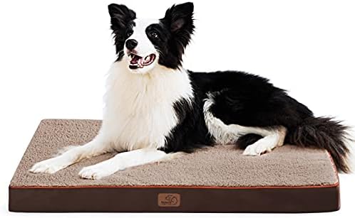 Bedsure Large Dog Beds for Large Dogs Up to 75lbs – Big Orthopedic Dog Beds with Removable Washable Cover, Egg Crate Foam Pet Bed Mat, Brown Bedsure Large Dog Beds for Large Dogs Up to 75lbs – Big Orthopedic Dog Beds with Removable Washable Cover, Egg Crate Foam Pet Bed Mat, Brown
