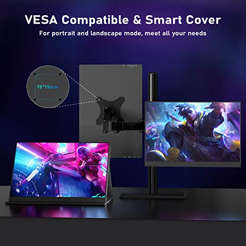 Hongo 2K 16" Portable Monitor, 2560X1600 120Hz Portable Gaming Monitor Qhd Portable Laptop Monitor With Vesa, Hdr Laptop External Monitor Ips Second Screen, Travel Monitor For Pc Phone Switch Xbox Ps5 #TOP6