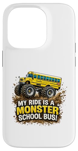 My Ride is a Monster School Bus �L�b�Y �r�b�O�z�C�[�� �g���b�N �L�b�Y �X�}�z�P�[�X iPhone 14 Pro �p