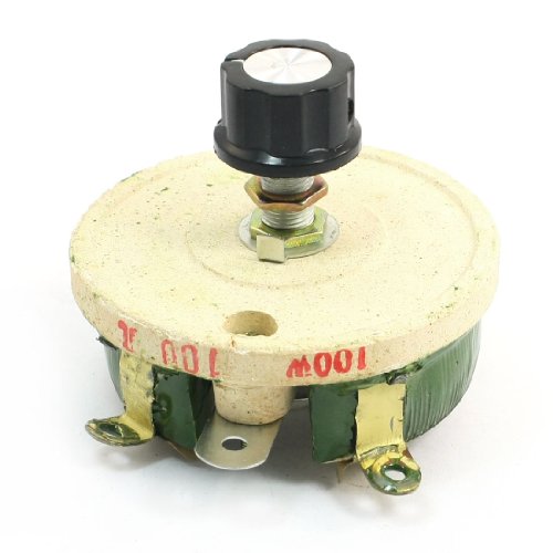100W 100 Ohm Ceramic Wirewound Potentiometer Rotary Resistor Rheostat