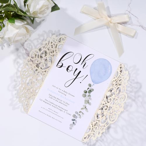 Tarjetas de invitación para boda XV años plata con sobres rsvp 50uds 5