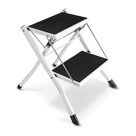 Escalera plegable de acero antideslizante de 2 peldaños Ejoyous Cover