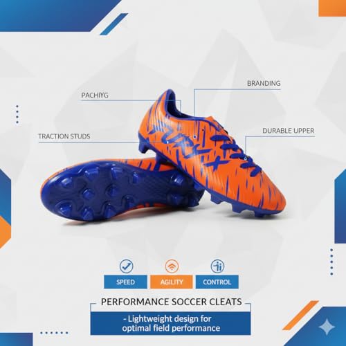 Image of XXUMA Unisex Faux Leather TPU Sole Football Shoes Durable Lightweightand Enhanced Grip