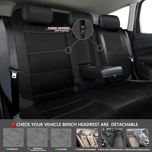 Housse de siège de voiture Peugeot 3008 2020-2023 ensemble complet 5 places lavable