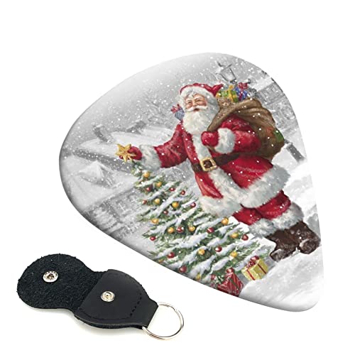Santa Claus Snow Secenry Lot de 6 médiators pour guitare acoustique, guitare électrique, basse, ukulélé – fins, moyens… - Les Beatles, Paul McCartney, John Lennon, RIngo Starr, George Harrison Santa Claus Snow Secenry Lot de 6 médiators pour guitare acoustique, guitare électrique, basse, ukulélé – fins, moyens…