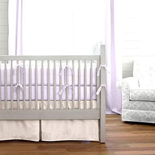 Image of Cottington Lane Crib Bed Skirt Pleated Crib Skirt Dust Ruffle, 100% Natural Cotton, Nursery Crib Toddler Bedding Skirts for Baby Boys or Girls, 14 inch Soft Crib Dust Ruffle Drop Crib Skirt-Ivory