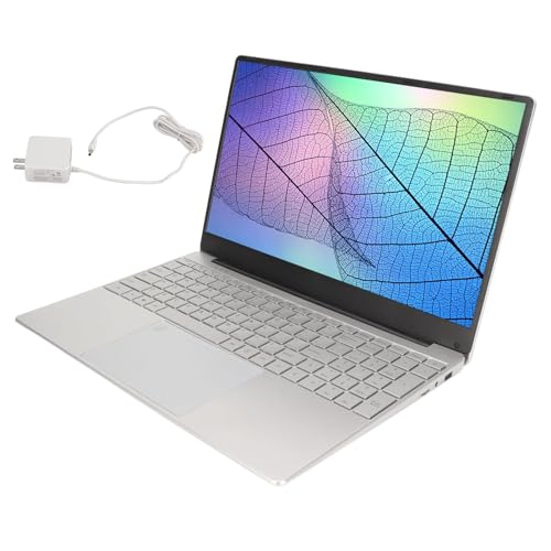 Image of 15.6 inch Laptop, 16GB Ultra Slim Fingerprint Gaming Laptop for Windows11, for N5095 Processor, 1920x1080 IPS HD Screen, Backlit Keyboard for Office, Silver (16G+128G)