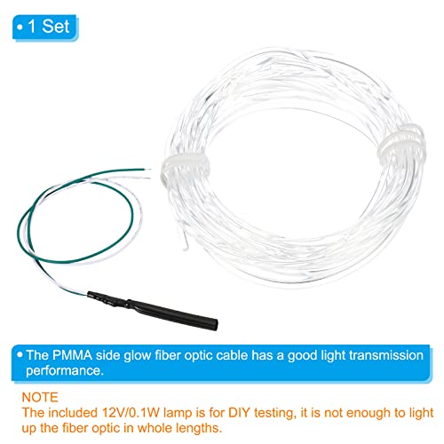 PATIKIL 2mm 4m PMMA Side Glow Fiber Optic Cable Kit - Image 4