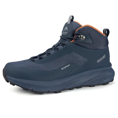 OUTJET Men's Waterproof Hiking Boots