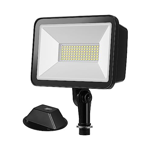 EDISHINE 10000LM Flood Lights Outdoor,73W LED Flood Light Outdoor, IP65 Waterproof, 5000K LED Security Light for Backyard, Flagpole, Garage, UL Listed 73 Watts