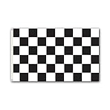 SSK Checkered - Racing Outdoor Flag - Large 3' x 5', Weather-Resistant Polyester