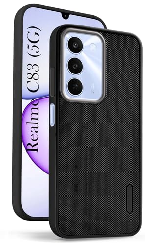 Jkobi Rubberised Back Cover Case for Realme C83 5G (Textured Grip Design | Micro-Fiber Cloth Inside | Slim and Light Weight | Soft Touch and Feel)
