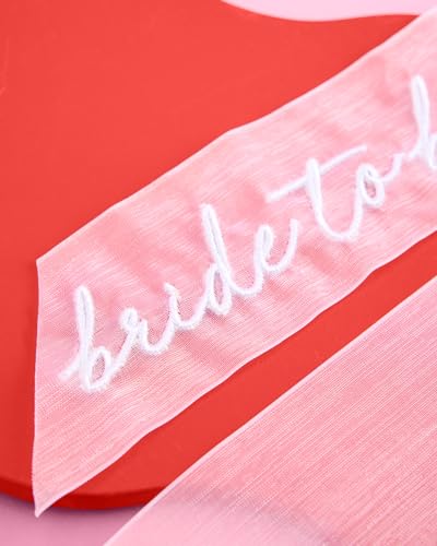 image for xo, Fetti Bride to Be Embroidered Hair Bow Bachelorette Party Decorati