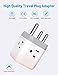 TROND South Africa Power Adapter, Type M Travel Plug Adapter with 2 USB Ports 3 AC Outlets, Electrical Plug Adapter for US to India Namibia Nepal South African Travel Essentials, ETL Listed