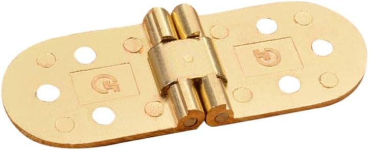 2Pcs Invisible Concealed Mount Stainless Steel Cabinet Blind Hinge Golden