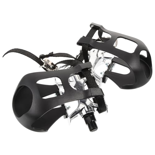 Didiseaon Drehbare Aluminiumlegierung Pedale für Heimtrainer Fitnessbike mit Großem Rutschfestem Pedalträger und Verstellbaren Gurten Geeignet für Heimtrainer und Trainingsräder R Didiseaon Drehbare Aluminiumlegierung Pedale für Heimtrainer Fitnessbike mit Großem Rutschfestem Pedalträger und Verstellbaren Gurten Geeignet für Heimtrainer und Trainingsräder R