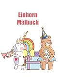  Einhorn Malbuch: Lustige Sammlung von Fun and Easy Einhorn, Einhorn-Freund und anderes süßes Baby-Tiere Malvorlagen für Kinder, Kleinkinder, Vorschul