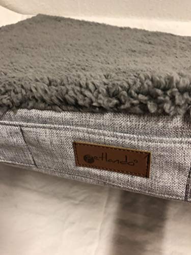 Petlando Orthopädisches Heimtierkissen Merano Ortho S 75x50x9 cm Stone