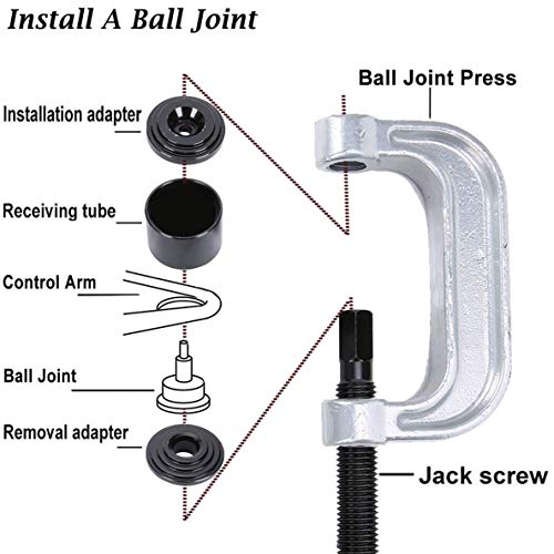 8MILELAKE Master Ball Joint Press Kit, 21pcs Universal Ball Joint