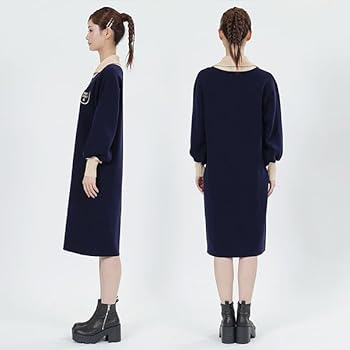 マリクワ　ワンピース MARY QUANTコラボ】シャツドッキングニットワンピース｜マーキュリー