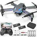 Wipkviey T28 Drone with 1080P Camera for Adults & Beginners, Foldable FPV RC Quadcopter, Altitude Hold, Gesture Selfie, Waypoint Flight, 3D Flip, 2 Batteries, Easy to Fly, Gift for Kids, Boys & Girls