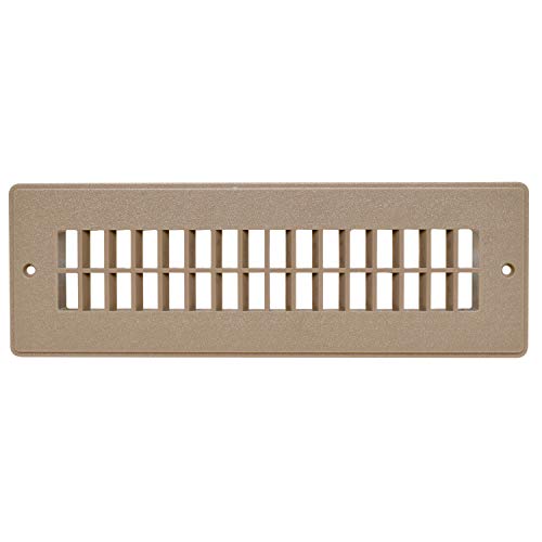 Valterra A10-3365VP Light Brown Heat and A/C Floor Register with Damper