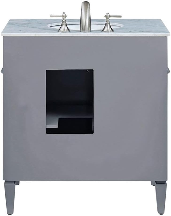 Elegant Decor VF-1025 Single Bathroom Vanity Set, 32", Grey