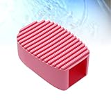 Beavorty Thick Candy Color Silicone Handheld Laundry Brush Mini Washboard for Clothes Washing Multipurpose Scrubbing Tool for Home Use