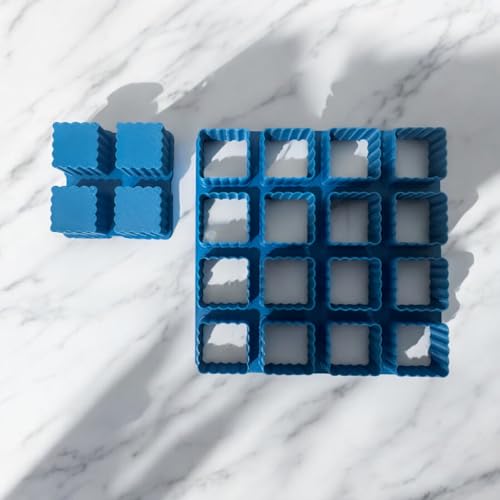 1”x16 Scalloped Shape Square Multi Cutter With Pusher