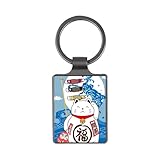 [ククチェ] キーホルダー 招き猫 鯉のぼり キーリング Keyring キークリップ バッグ飾り ステンレス製 鍵入れ キーチェーン キーホルダーペンダント 防錆性 落下防止 取付簡単 飾り物 人気 記念品 軽量