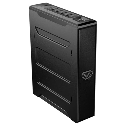 VAULTEK Slider Series Rugged Smart Handgun Safe Quick Auto-Open Sliding Door Pistol Safe with Biometric Scanner, Live Alerts, and Mounting Plate (Biometric + ViSN WiFi)