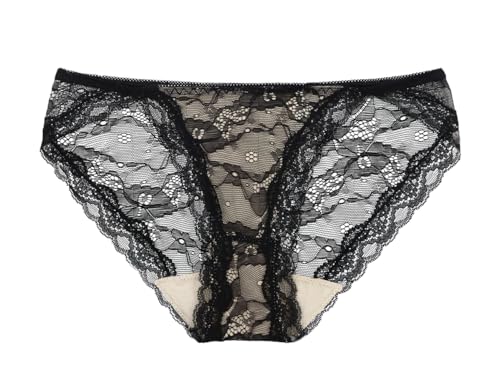 [ツーハッチ] ショーツ インナー お揃い 総レース 透け感 女性 下着 ショーツ単品 90374res L ブラックのサムネイル