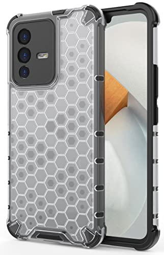 Image of Glasgow Back Case Cover Compatible with Vivo V23 5G (Stylish Design) - Transparent
