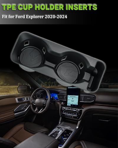 Inserto para Portavasos Compatible con Ford Explorer 2020-2024 miniatura 3