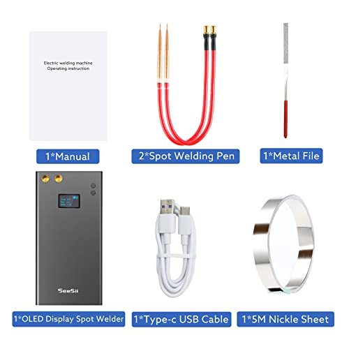 Seesii 7500AH-YH1552 Upgraded Portable Spot Welder With Lcd Screen, Seesii 80 Gears Adjustable Mini Diy Battery Spot Welder thumb #8