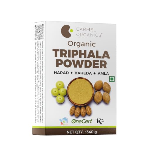 CARMEL ORGANICS Triphala Powder | 340 Grams | USDA Certified