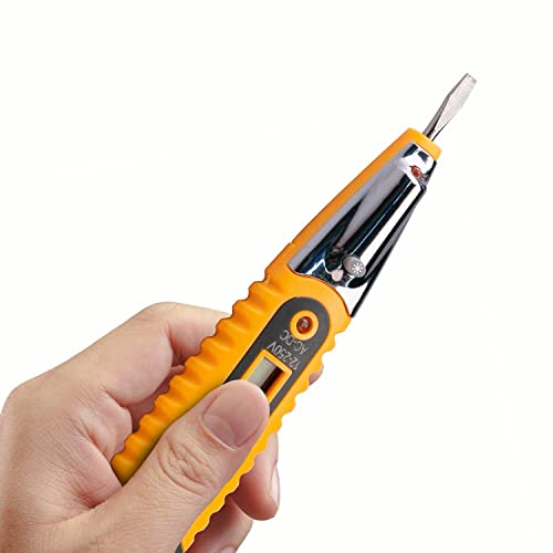 Image of yadav AC /DC 12-250V LCD Digital Display Voltage Test Pen Multi-functional Voltage Detector Tester