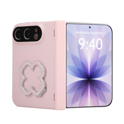 MUDASANQI for iPhone Duo Case, Kickstand Drop Protection.Pink