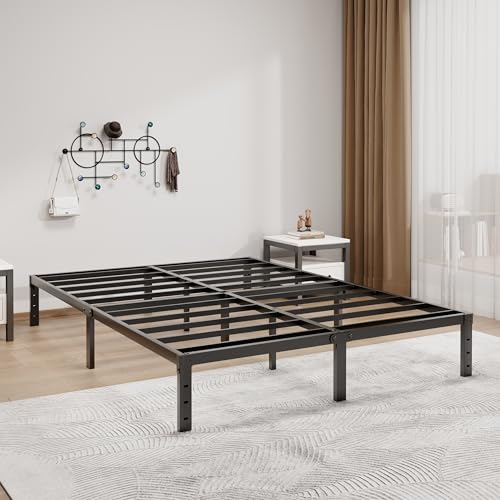 Image of LUMUNANCE Metal Bed Frame Full Size - 12 Inch Heavy-Duty Full Platform Bed Frame No Box Spring Needed, Easy Assembly, Noise-Free, Sturdy Mattress Foundation, Underbed Storage Space