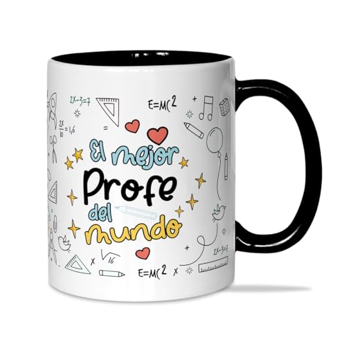 LINFORMAL Taza Profesor Fin de Curso 350 ml, Regalo Profesor Original, Detalle para Maestro, Tutor o Profesor, Taza El Mejor Profe del Mundo LINFORMAL Taza Profesor Fin de Curso 350 ml, Regalo Profesor Original, Detalle para Maestro, Tutor o Profesor, Taza El Mejor Profe del Mundo